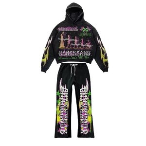 Conjunto deportivo para hombre, traje de entrenamiento para gimnasio, ropa deportiva transpirable de dos piezas, conjunto de ropa para correr, diseño personalizado. - Product Image 5