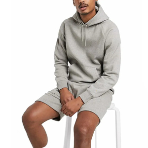 Chándal de verano de 2 piezas para hombre de la mejor calidad, sudaderas con capucha y pantalones cortos de camuflaje transpirables, patrón sólido - Product Image 5