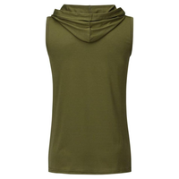 Chaleco sin mangas con capucha y logotipo personalizado para hombre, camisetas sin mangas para gimnasio, culturismo, correr, comprar