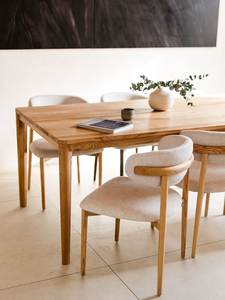 Ensemble de salle à manger moderne en bois, table et chaises rembourrées, meubles de cuisine pour la maison, café, bistrot - Product Image 2