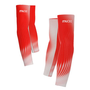 Armsleeves DAWN Red-Anti-UV Heat <b>Compression</b> Seamless Silk Spandex with Custom Logo & Printing - Product Image 3