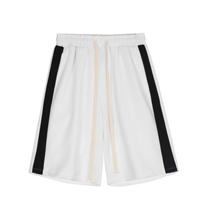 Pantalones Cortos Deportivos Casuales para Hombre, Personalizados con Logotipo Bordado, con Cordón, Transpirables, Gruesos, de Poliéster/Nailon, Sólidos, Extra Grandes - Product Image 3