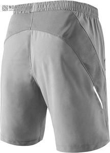 Pantalones Cortos Deportivos de Secado Rápido para Hombre, Ropa Deportiva Informal de Algodón para Gimnasio, con Bolsillos Laterales, Pantalones Cortos de Baloncesto Suaves con Decoración de Logotipo - Product Image 4