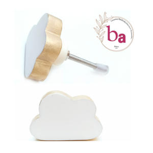 Forme de nuage blanc résine or Accent boutons pour porte tiroir armoire placard armoire cuisine chambre et salle à manger Applications - Product Image 1