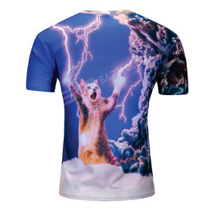 Sublimation confortable Surdimensionné Sublimation Modal t-shirts Transpiration Rayonne Polyester Spandex Chemise - Product Image 2