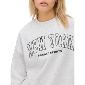 100% Cotton Fleece Women's Eco-Friendly Regular Sleeve O-<b>Neck</b> Sweatshirt for Winter with Customize Design - Product Image 3