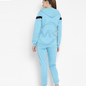 Vente en gros de survêtements légers 100% coton pour femmes Collection hiver de marque privée avec motif solide - Product Image 3