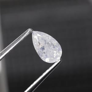 Diamante suelto Natural de corte brillante modificado de pera blanca lechosa de 0,59 Ct para joyería de anillo de compromiso de sueño único - Product Image 3