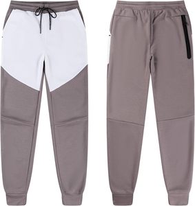 Chándales blancos/gris ceniza para hombre, chándal para hombre, chándal con capucha, chándal de manga larga con cremallera completa, pantalones de chándal para correr, 2 piezas - Product Image 2