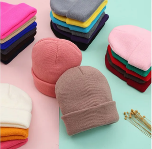 Gorros de Punto Acrílicos 100% Ajustables para Niños Unisex, Invierno 2025, Listos para Venta al Por Mayor, con Logotipo Personalizado Bordado - Product Image 1