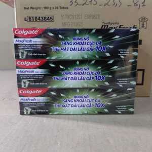 Dentifrice au Charbon Actif Colgate Maxfresh 180g – Blanchiment Dentaire, Ingrédients Chimiques, Anti-Carie, Rafraîchissant Buccal, Anti-Bactérien - Product Image 3