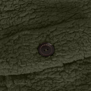 Automne hiver tenue peluche moelleux vert olive vestes épais floue respirant fermeture éclair sweats à capuche Long manteau femmes Sherpa polaire veste - Product Image 6