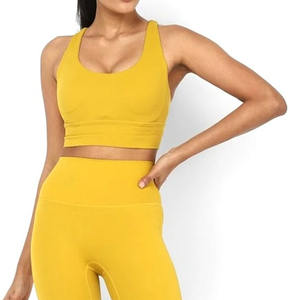 Conjuntos de yoga para mujer al mejor precio, conjuntos de entrenamiento OEM para gimnasio, ropa deportiva sin costuras para mujer, conjunto de yoga - Product Image 6