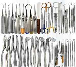 Kit d'instruments chirurgicaux dentaires certifiés ISO Endochoice professionnel 77 pièces Instrument d'extraction d'ascenseurs de chirurgie orale manuelle - Product Image 4