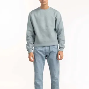 도매 스트리트웨어 긴 소매 운동복 사용자 정의 로고 새로운 디자인 일반 염색 패션 스웨터 판매