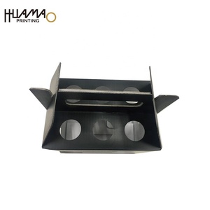 6 <b>Pack</b> Corrugated Wine Carrier <b>Box</b> With Portable Handle Foldable Recyclable Paper Gift Packaging <b>Box</b> For Party Wedding Gift - Product Image 4