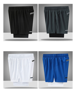 Short Cargo en nylon pour hommes, pantalon d'été décontracté en polyester avec taille élastique et poches multiples OEM - Product Image 4