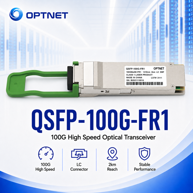 High Density Network 2km LC Optical Transceiver for 100GE Data Center Deployment QSFP28 100G FR1