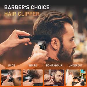 Ensemble de tondeuses à cheveux électriques sans fil professionnelles pour hommes, avec étui de voyage, batterie de qualité supérieure, cadeaux - Product Image 5