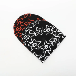 หมวกบีนนี่ปักลายสำหรับฤดูหนาวหมวกอะคริลิคถักทรงหัวกะโหลกอบอุ่นพื้นที่โลโก้เปล่าสำหรับผลิตเวลาเดินทาง - Product Image 3