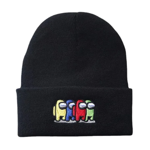 หมวกไหมพรมอะคริลิคถักลายการ์ตูนนักเรียนแบบใหม่ อุ่นสบายสำหรับฤดูหนาว พร้อมงานปัก ชุดฤดูใบไม้ร่วงและฤดูหนาว ปรับขนาดได้ เหมาะสำหรับปั่นจักรยาน ทำด้วยมือ - Product Image 5