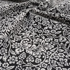 Tissu jacquard tissé double face de luxe, teint en fil, poids lourd, poly coton, noir et blanc, tricoté en chaîne, respirant, pour garçons et filles - Product Image 4