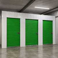 Casier de rangement autonome moderne pour intérieur, garantie d'un an, portes à volets verts, cloisons modulaires, pour écoles, entrepôts et auto-entreposage