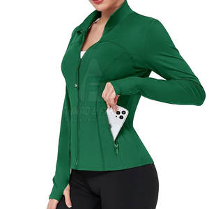Veste de golf d'hiver pour femmes, col montant, tricotée, extensible, légère, pour l'entraînement au golf, les activités de plein air et un usage décontracté - Product Image 5