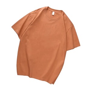 Logotipo personalizado de algodón de manga corta de alta calidad de peso pesado de moda al por mayor en blanco liso cuello redondo impreso camisetas para hombre - Product Image 3