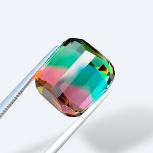 Tourmaline Pastèque Naturelle de Qualité Supérieure, Coupe Coussin Exceptionnelle - Product Image 4