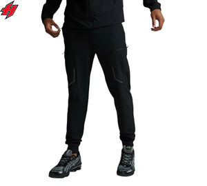 Custom High Quality Sport Gym Jogger Casual Cotton Track Nylon Pant Plus Size Drawstring Windbreaker Pant For Men - Product Image 4