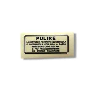 Nouvel autocollant de filtre à air Lambretta TV LI S LI S3 (jusqu'à la mi-1964) à usage décoratif - Product Image 1