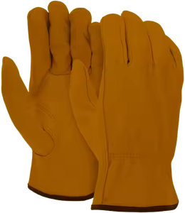 Gants de conducteur en cuir de chèvre robustes Travail doux avec résistance à la chaleur à l'abrasion Gants de sécurité confortables pour conducteurs - Product Image 6