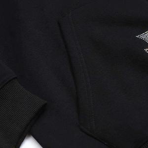 Nouveau sweat à capuche zippé pour homme, streetwear personnalisé, hiver, respirant, en molleton de coton, avec strass, délavé à l'acide, imprimé numérique, devant - Product Image 5