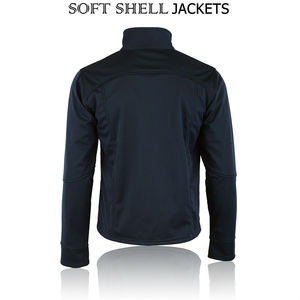 Vestes Softshell de qualité supérieure pour hommes, style de la rue, à col montant, vêtements d'extérieur performants à séchage rapide et coupe-vent, vente en gros - Product Image 4