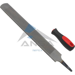 Lima de herradura de 12 pulgadas, acero al carbono, herradura de doble cara, mango de goma antideslizante, Lima de pezuña, caballos, cabras, vacas - Product Image 3