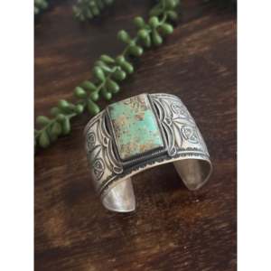 Randy Boyd Royston Fashion <b>Cuff</b> <b>Bracelet</b> with Turquoise & Sterling <b>Silver</b> Elegant & Stylish Accessory - Product Image 4
