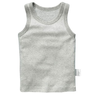 New Available Top Quality Solid Color Casual Kids tank Top Sleeveless 100% Cotton Best of Selling From Bangladesh Price - Product Image 2