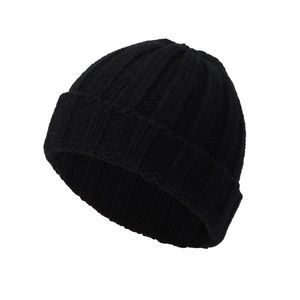 promotionWholesale <b>Beanie</b> Hats Custom Logo Plain Color Unisex Knitted Cuff Winter <b>Beanie</b> Hat - Product Image 5