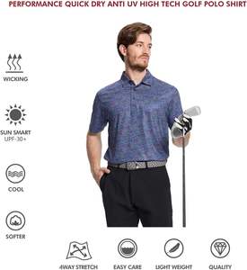 Polos informales de alta calidad OEM a precio de fábrica para hombre, Polo bordado transpirable de secado rápido a granel para Polo personalizado - Product Image 5