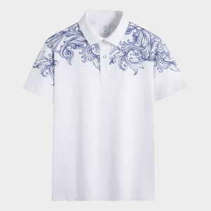 Insidemen 100% coton imprimé Smart décontracté à manches courtes pour chemise IPS093AZ vente en gros prix chaud vente - Product Image 1