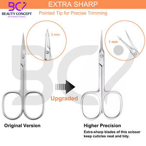 Ciseaux à ongles courbés en acier inoxydable, prix compétitif, outils de beauté, ciseaux à cuticules - Product Image 2