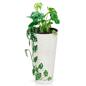 Vaso da fiori alto e rotondo, senza serbatoio, 25x25x47,6 cm, capacità di 9 L. - Product Image 5
