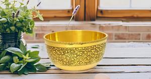 Handmade Metal Mixing Bowl Medium Size for Salad <b>Egg</b> Beating <b>Decorative</b> Kitchen Serving Brass Serving Bowl for Candy Other - Product Image 4