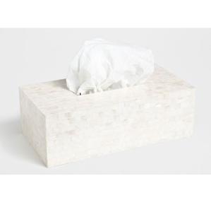 Boîte à mouchoirs en incrustation d'os faite à la main - Product Image 6