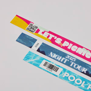 [AnyWristband] Pulsera Personalizada Impermeable para Eventos, Fácil Distribución, Correa a Todo Color, Pulsera de Tyvek, Tipo Individual, 25 mm (1\") - Product Image 2