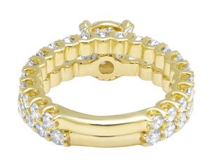 Anillo de Compromiso Clásico de Plata de Ley S925 con Moissanita de Corte Redondo, Claridad VVS, para Mujer - Product Image 6