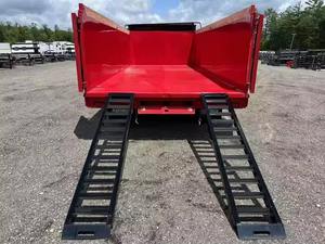 Livraison rapide de remorque à benne basculante agricole 8x20 bon marché avec composants d'engrenage et de moteur pour le basculement - Product Image 6