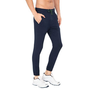 High Quality Custom Men's Gym Trousers Oversized Cotton Plain Dyed Sweatpants with Printed Logo Casual Style - Product Image 6