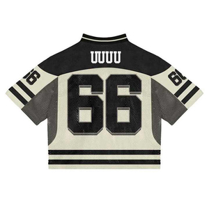 Camiseta Deportiva de Malla para Hombre, Corte Regular, Diseño Sublimado, Transpirable, Estilo Cuadrado, Camiseta de Fútbol Americano - Product Image 4